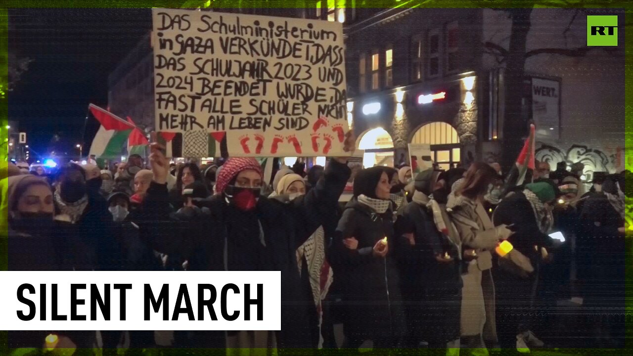 Hundreds march in silence through Berlin in solidarity with Gaza