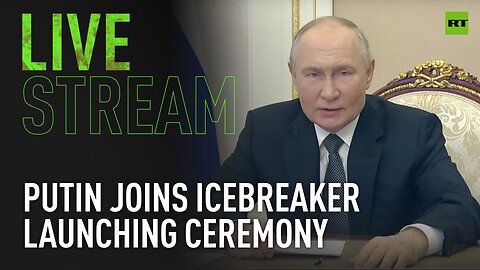 Putin takes part in icebreaker launching ceremony