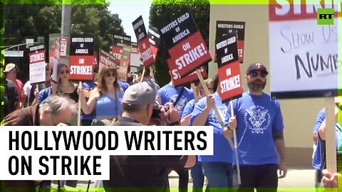 'We deserve fair compensation’: Hollywood writers on strike