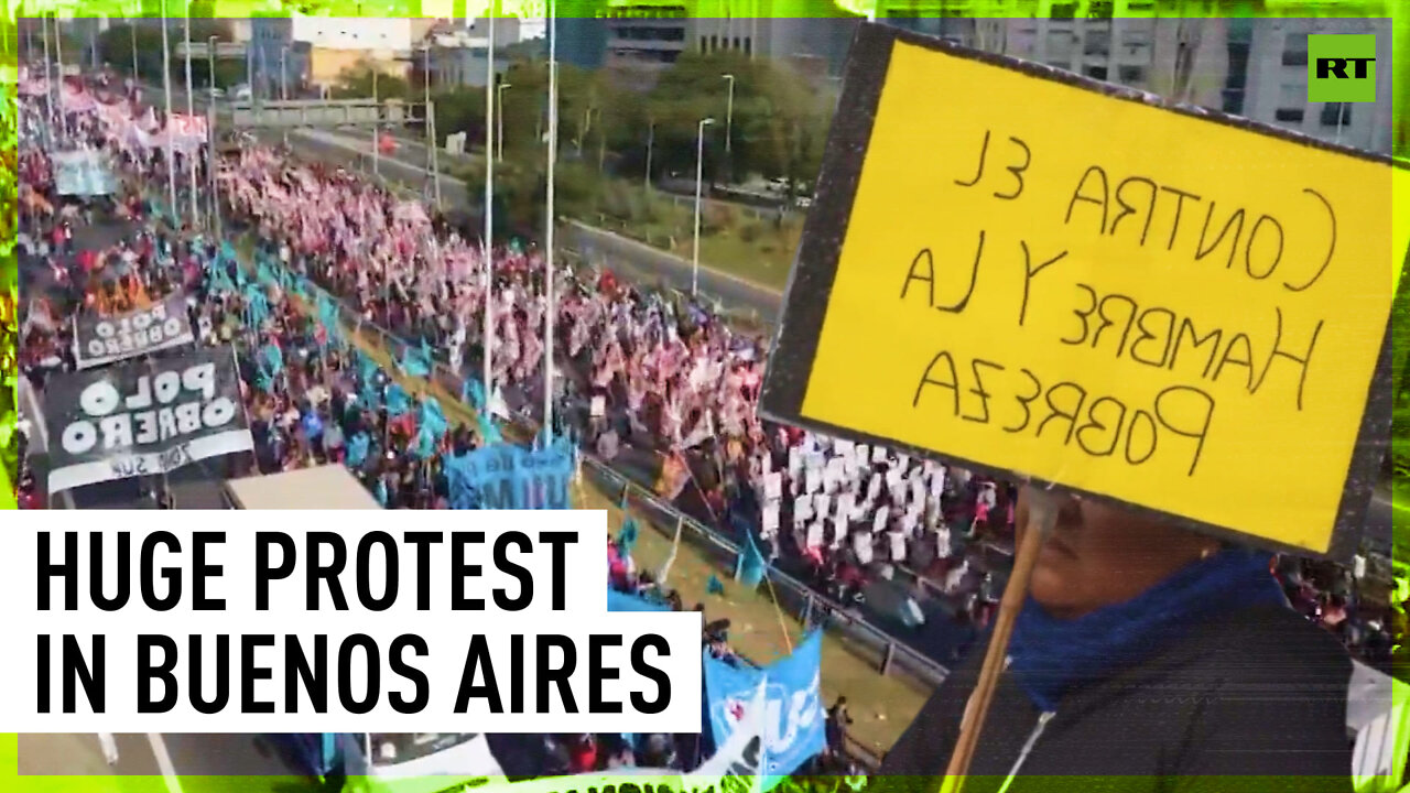 ‘For work & salary, against hunger & poverty’ | Massive protest in Argentina