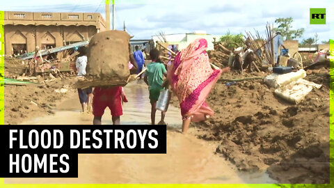 Homes destroyed in Sudan after devastating floods