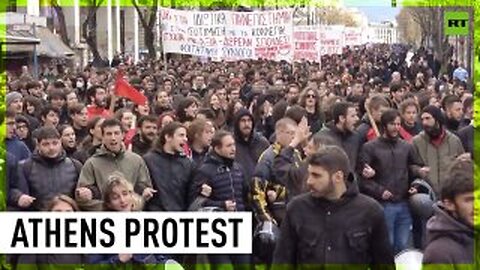 Students march against govt’s plan to privatize universities in Greece