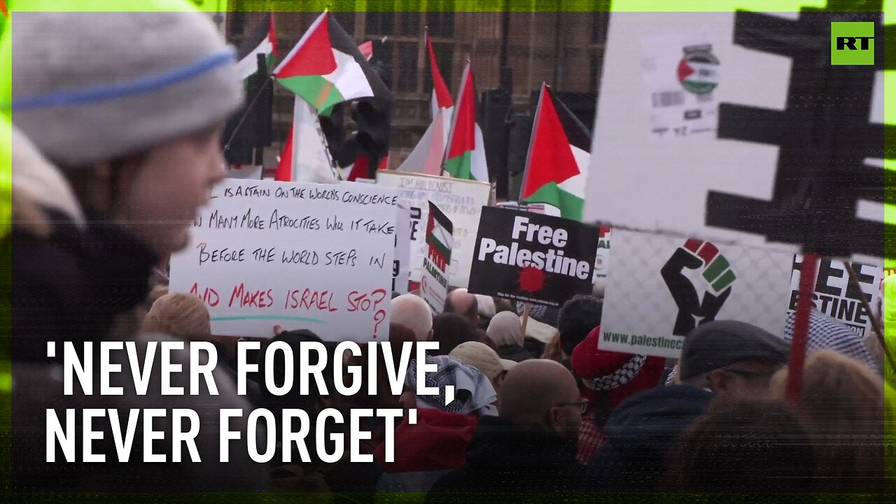 Pro-Palestinian march to US Embassy in London