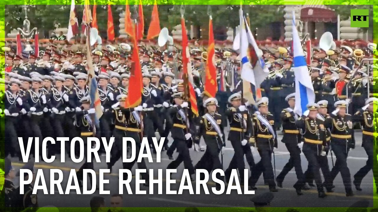 Spectacular Victory Day Parade rehearsal in Moscow