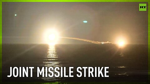 Missiles light up the sky during 'Ocean-2024' drills