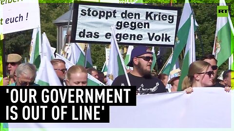 Hundreds take to the streets in Germany to protest military aid to Ukraine