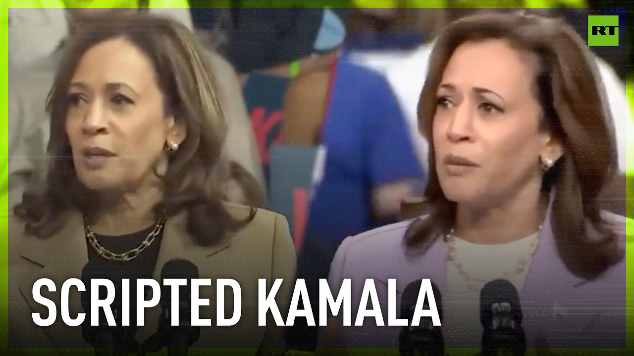 Kamala Harris delivers (yes, identical) remarks