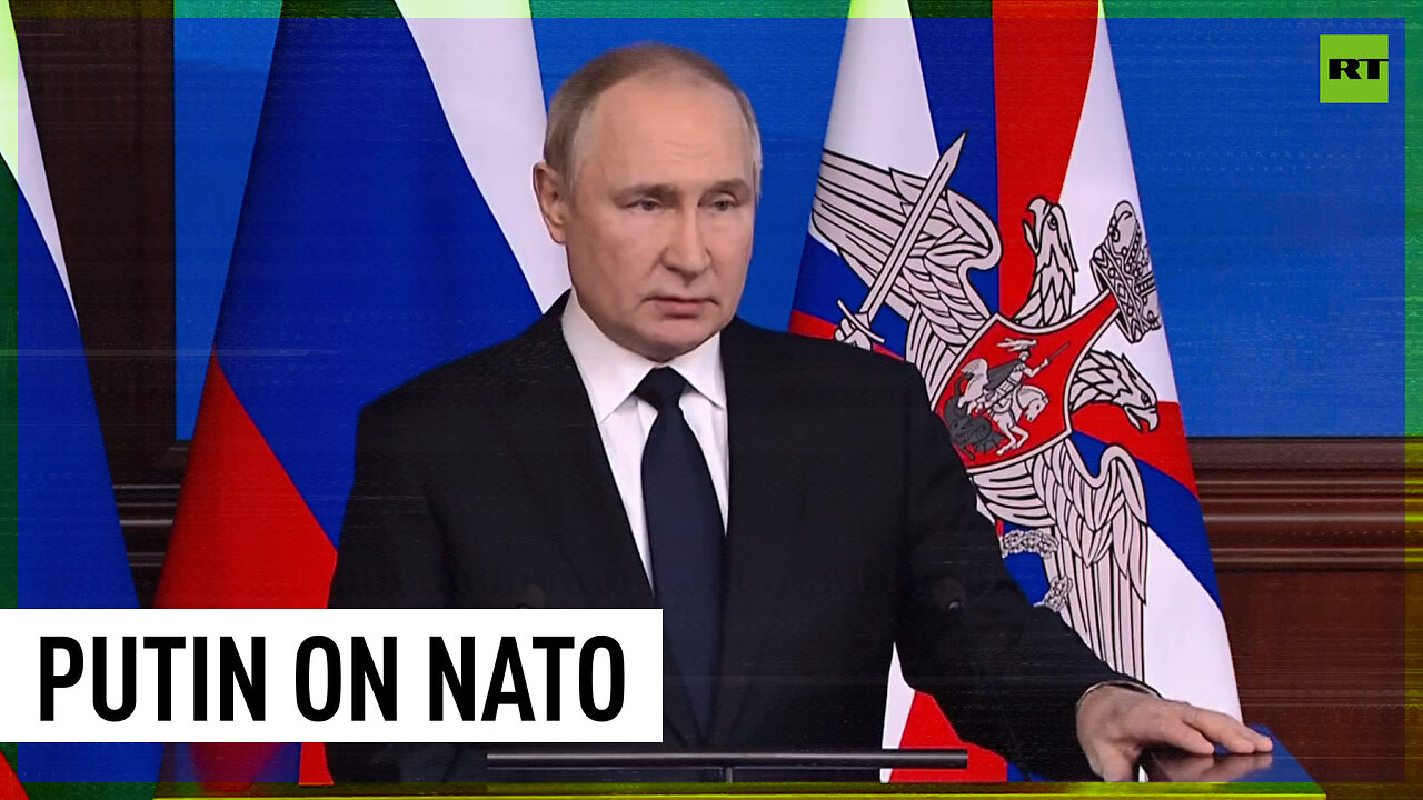 Military potential of almost all NATO being turned against Russia - Putin