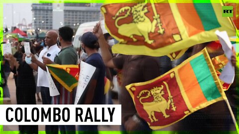 Mass protest in Colombo as Sri Lankan president re-imposes state of emergency