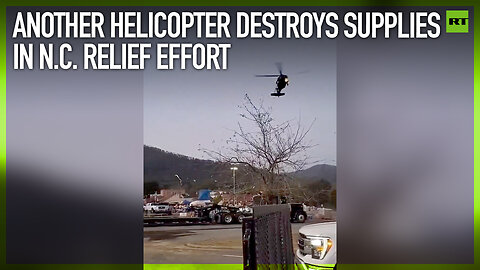 Another helicopter destroys supplies in N.C. relief effort