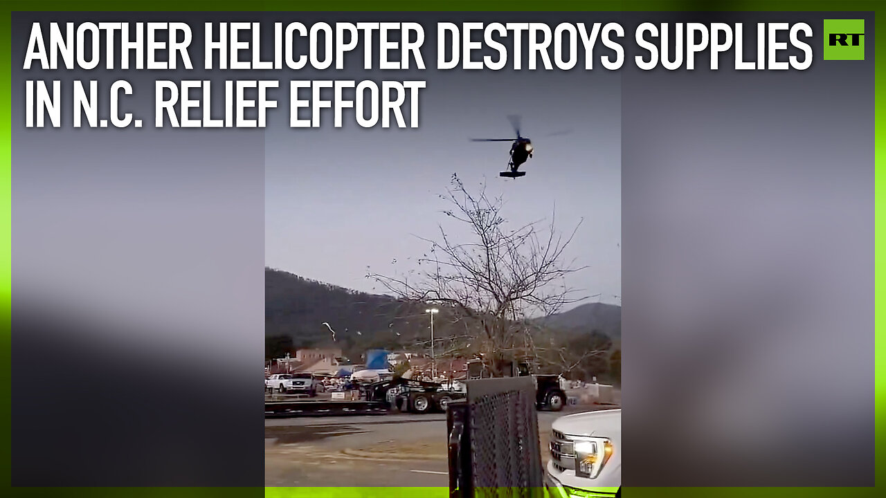 Another helicopter destroys supplies in N.C. relief effort