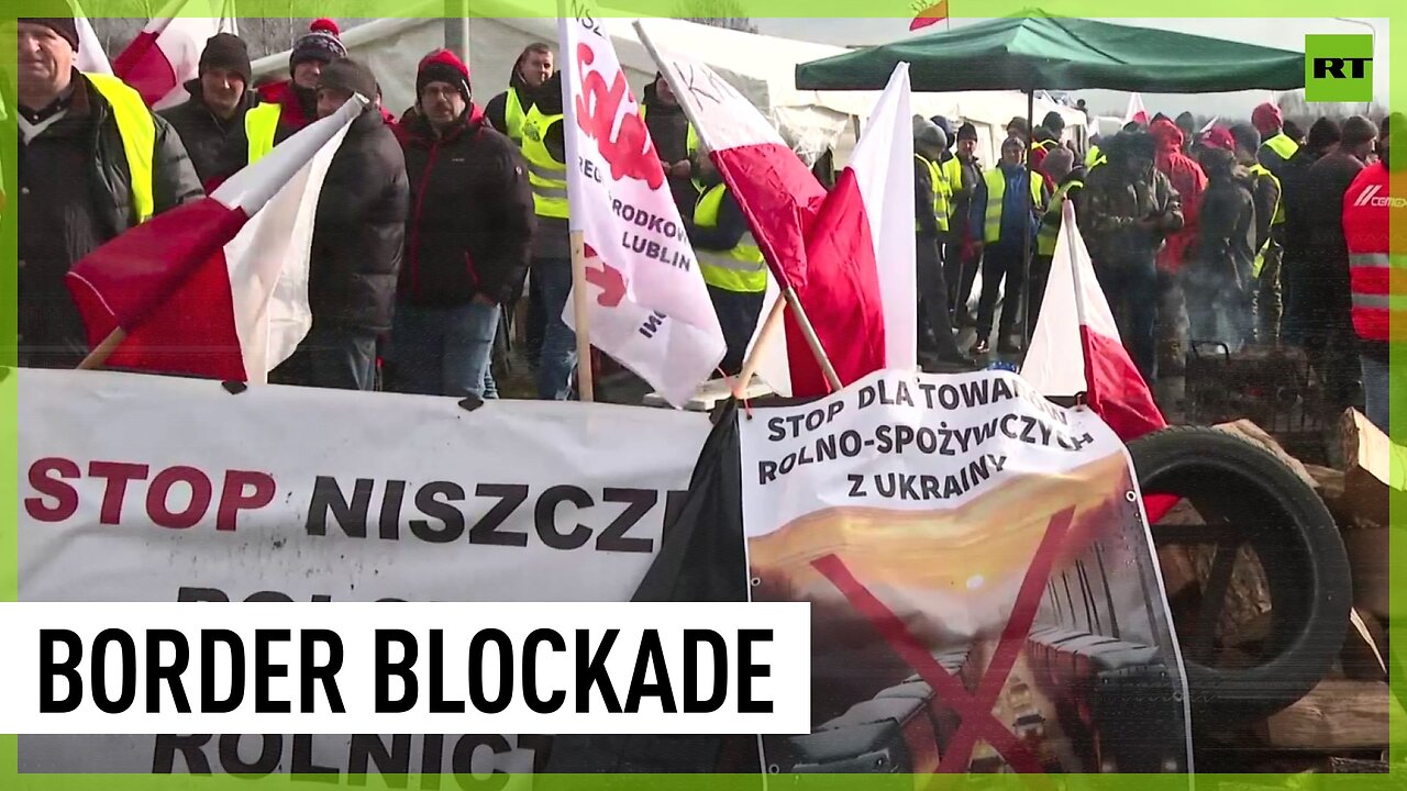 Polish farmers blockade border over cheap Ukrainian imports