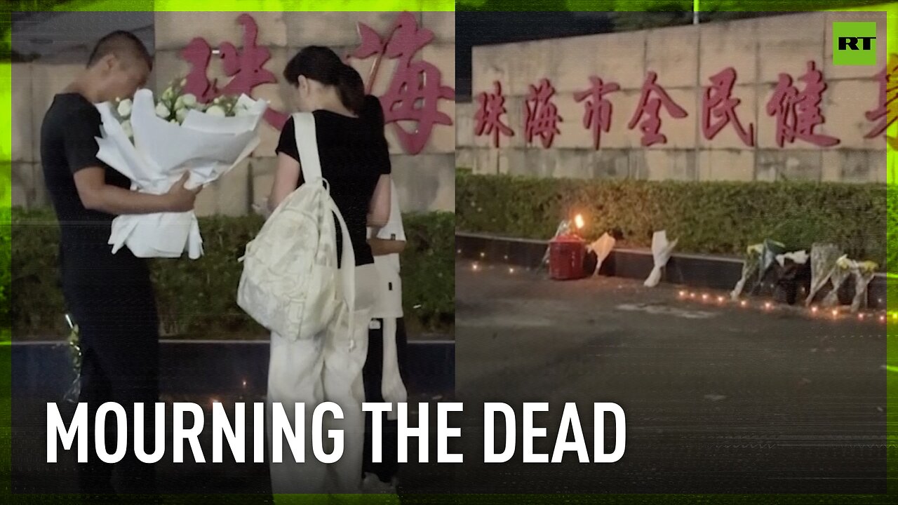 Mourning and Grief | Flowers laid at site of deadly car ramming in China