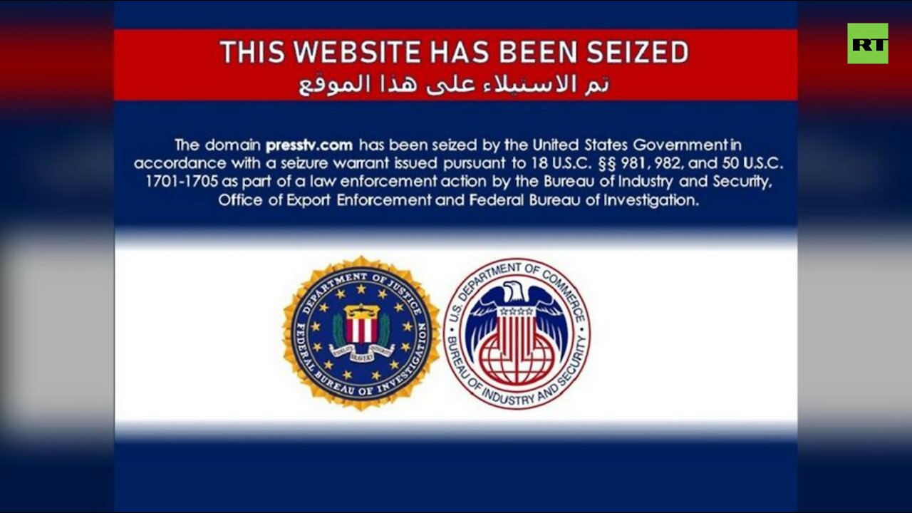 US govt 'seizes' multiple Iranian media outlets' websites over 'disinformation' activities