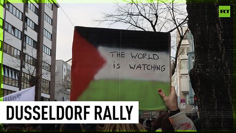 Palestine supporters march in Dusseldorf