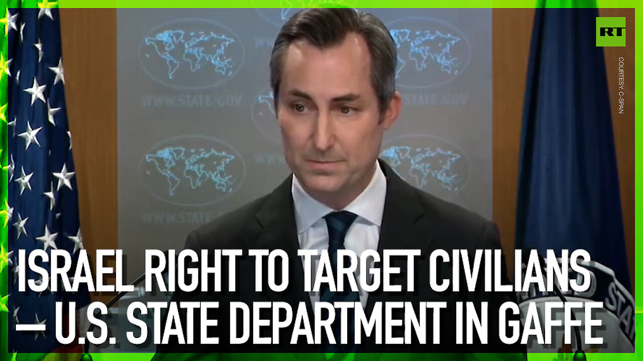 Israel right to target civilians – US State Department in gaffe