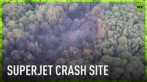 Sukhoi Superjet 100 crash site in Moscow region | Exclusive footage