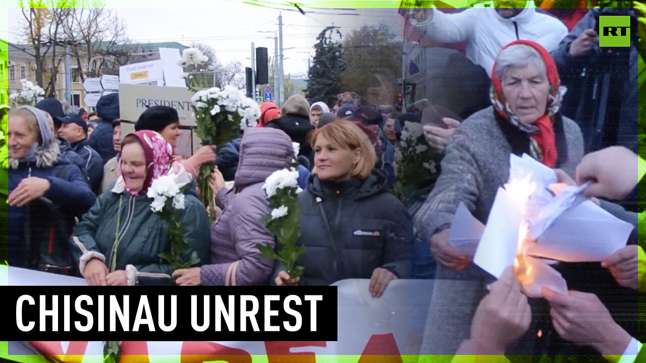 Dozens detained during new round of anti-government protests in Chisinau, Moldova