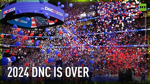 DNC concludes with Harris speech and balloon drop