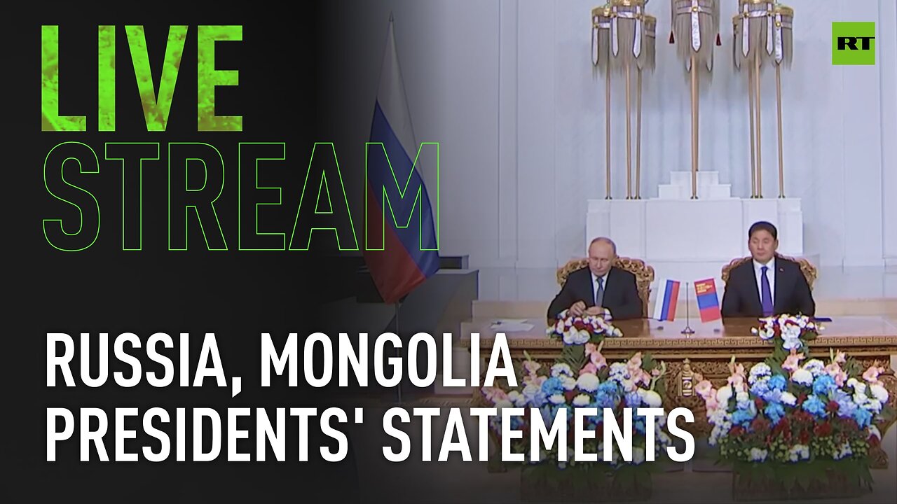 Russia, Mongolia presidents talk to press after meeting