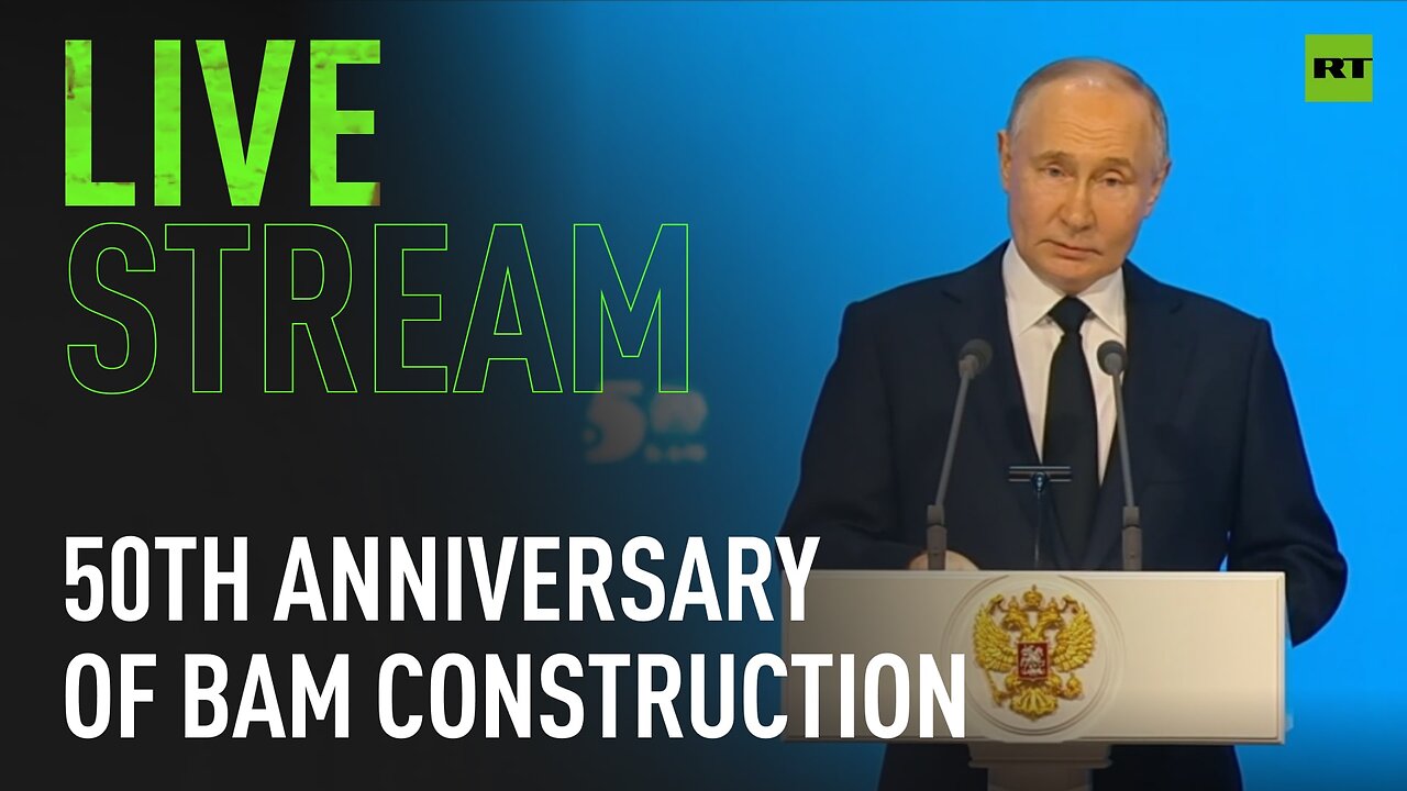 Putin takes part in ceremony marking 50th anniv of BAM construction launch