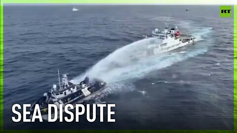Chinese Coast Guard fires water cannon, blocks Philippine patrol boat in disputed waters