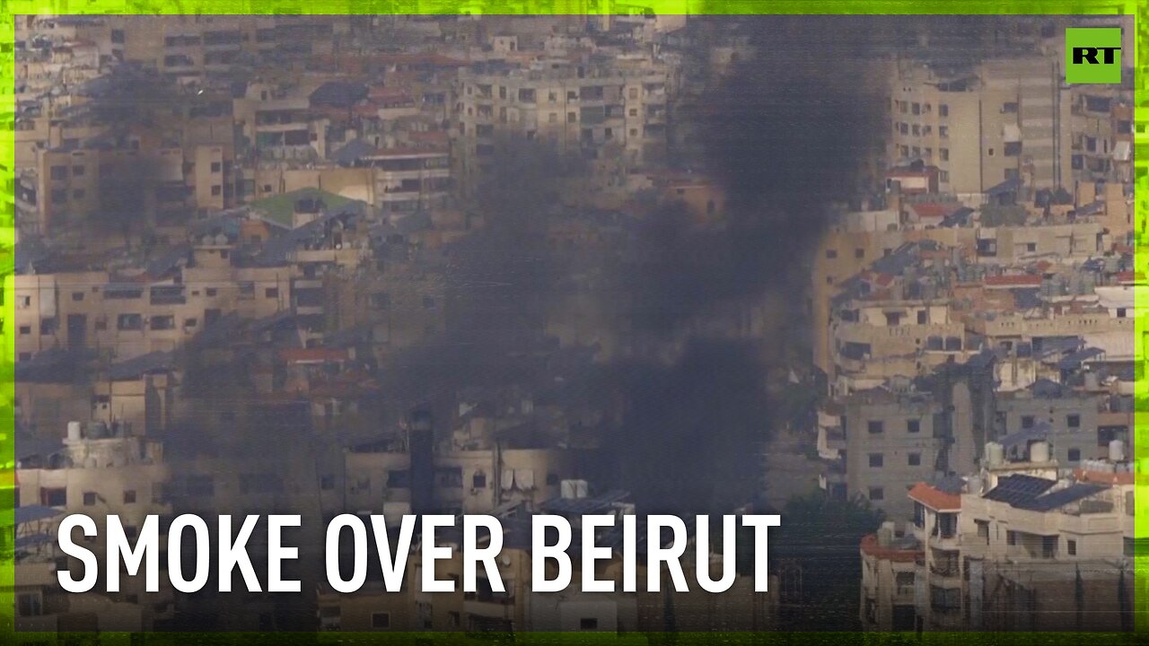 Smoke plumes rise over Beirut and its suburbs after night of Israeli strikes