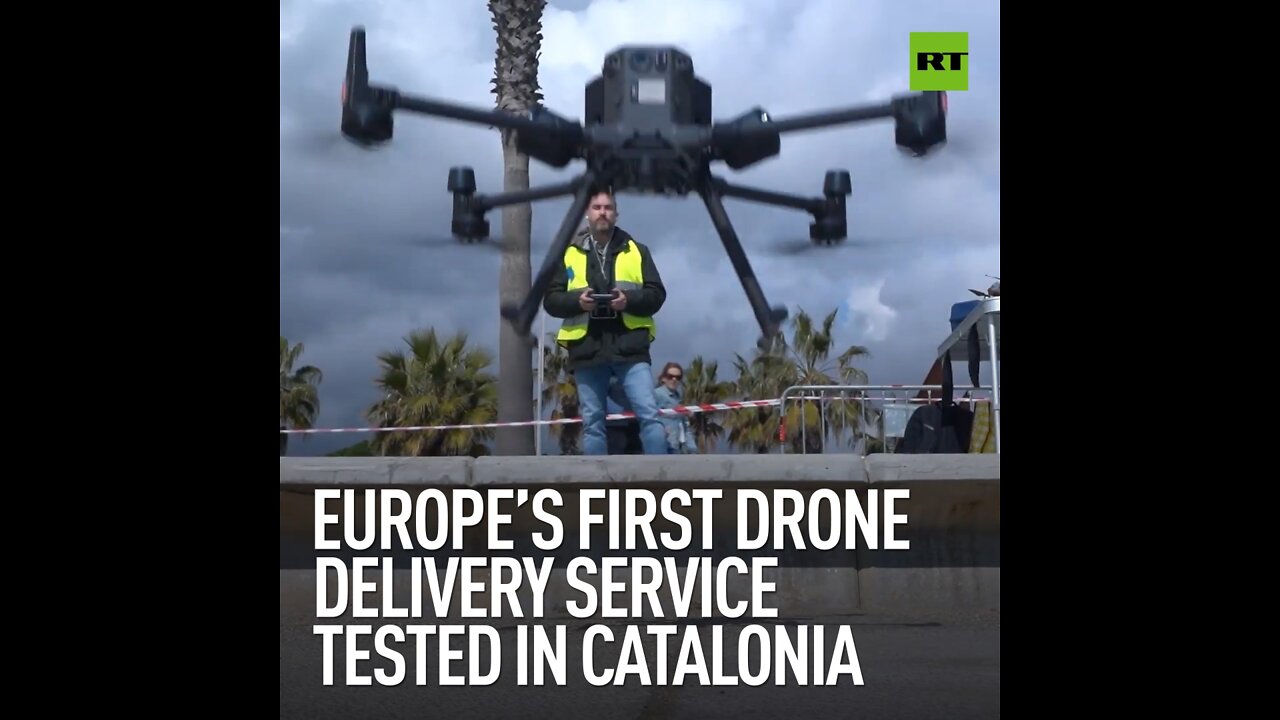 Europe’s first drone delivery service tested in Catalonia