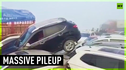 Deadly accident: Over 200 cars collide on bridge in China