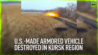 US-made armored vehicle destroyed in Kursk region