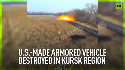 US-made armored vehicle destroyed in Kursk region