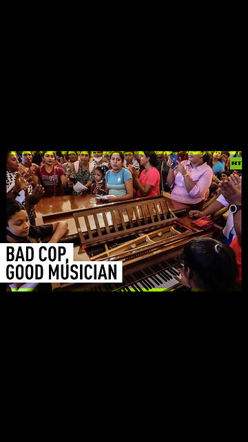 Cop fired for playing piano as protesters break into president's house