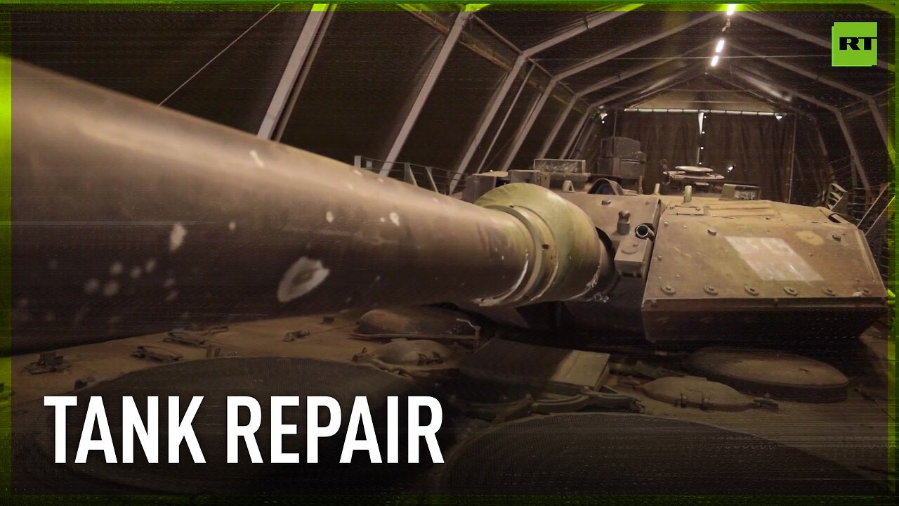 Nothing goes to waste | Russians restore captured German Leopard 2A5 tank