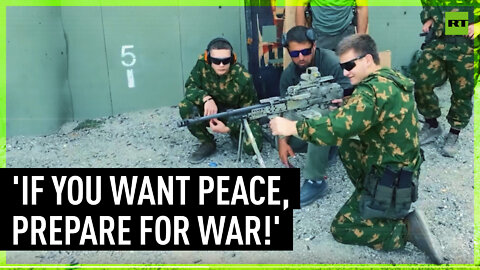 Chechen President Kadyrov prepares his 14-16yo children for the frontlines