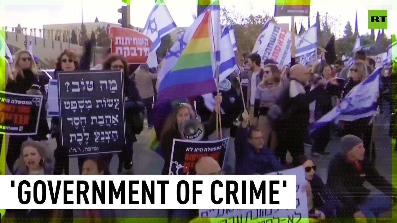 'Thou shalt not steal' | Jerusalem protest against minister with criminal record