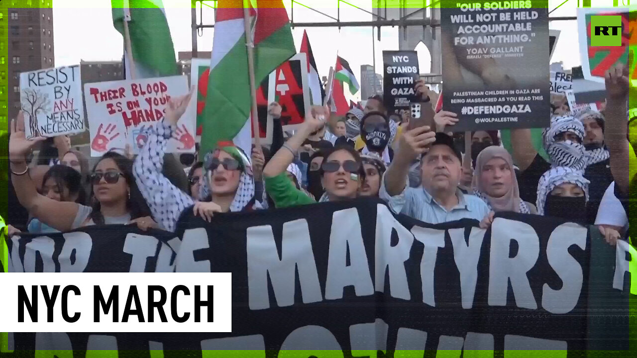 'Ceasefire now!' | NYC streets see massive pro-Palestinian rally