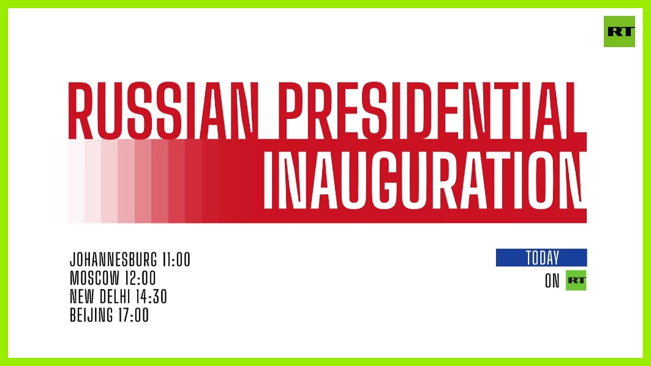 Russian presidential inauguration: Moscow, Kremlin, May 7 – TUNE IN!