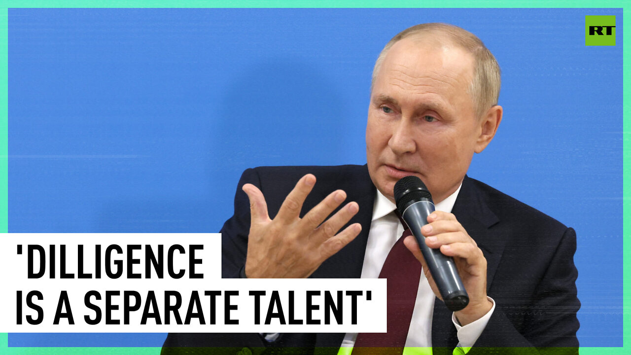 Hard work isn't just a ‘rubber butt,’ Putin tells schoolchildren