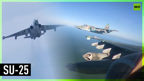 Su-25 jets on combat mission