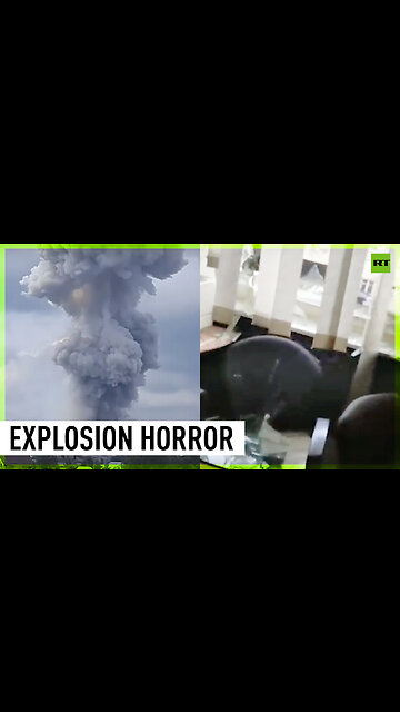 Moments after explosion in Moscow region