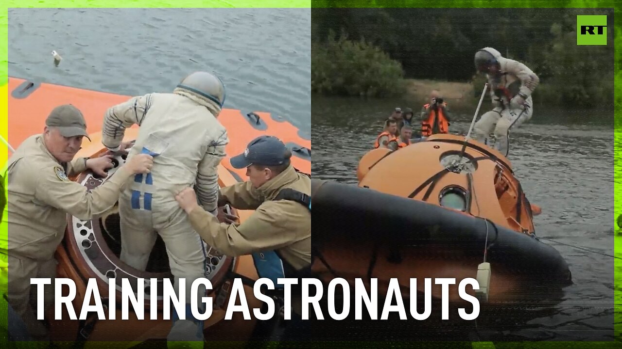 Roscosmos and NASA astronauts hold water survival training ahead of ISS mission