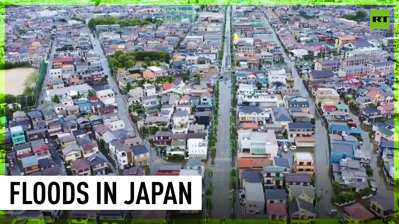 Households flooded in Saitama Prefecture as torrential rain lashes the area