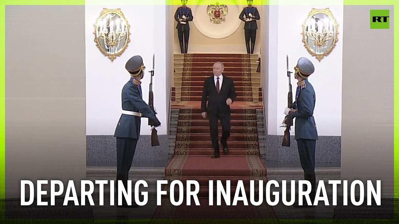 Putin departs for the inauguration ceremony