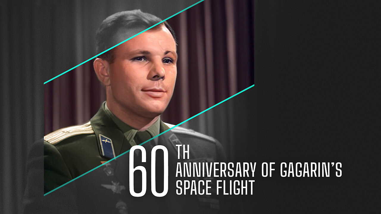 Poekhali! Gagarin's speech [NOW IN COLOR]