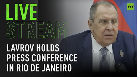 Lavrov holds press conference for media in Rio de Janeiro