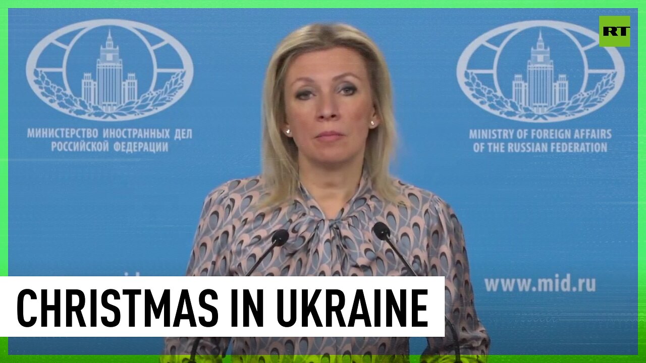 ‘To be closer to Europe’ – Zakharova comments on Ukraine’s change of Christmas dates