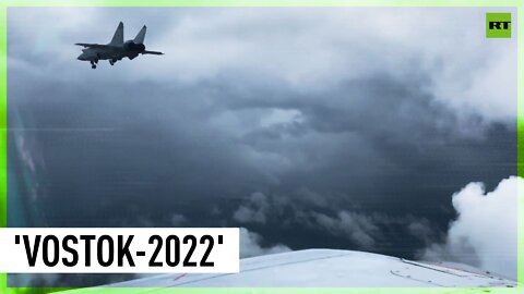 Fighter aircraft on duty at 'Vostok-2022' military drills