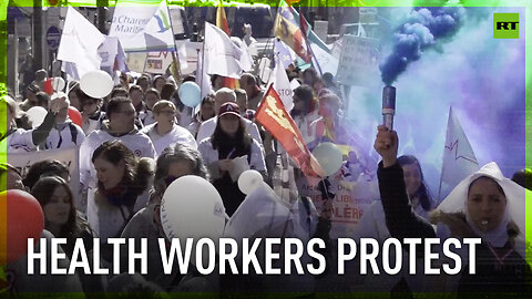 Hundreds of nurses march to Health Ministry in Paris