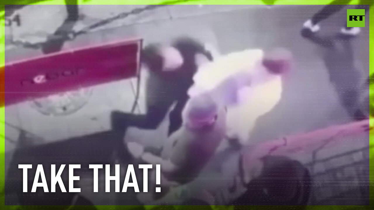 Woman knocks down man harassing her outside of St. Petersburg nightclub