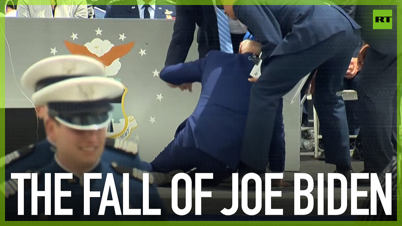 Biden falls off stage after graduation ceremony in Colorado